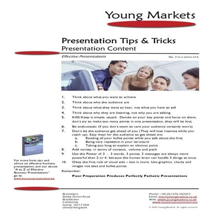 Presentation Openings | PDF
