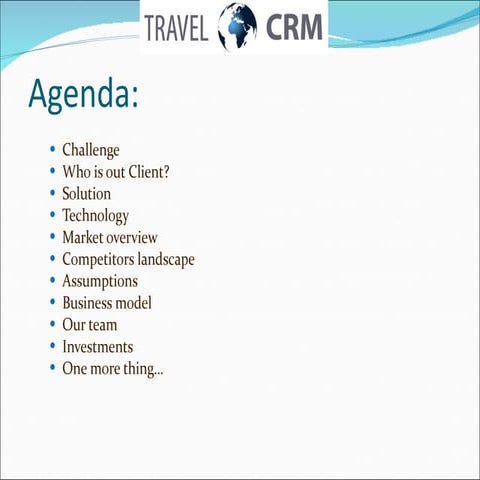 Presentation Travel CRM (English)