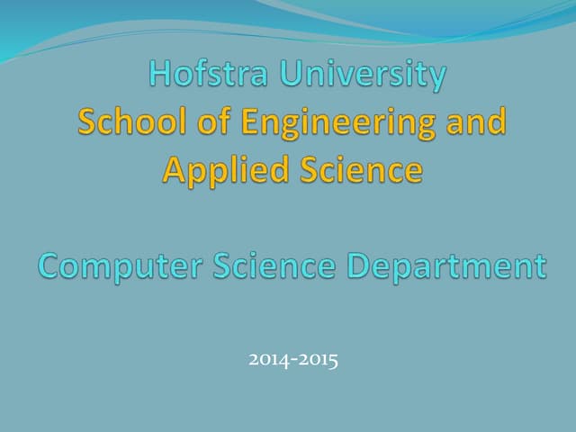 Computer Science Department | PPT
