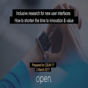 Inclusive research and innovation  