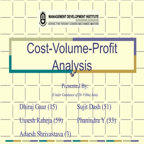 Presentation cvp analysis 140908
