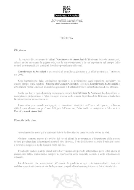 Presentation d.a. italiano