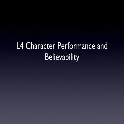 Essential acting concepts 