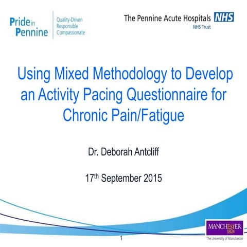 Let's Talk Research 2015 - Deborah Antcliff -Using Mixed Methodology to Devel...