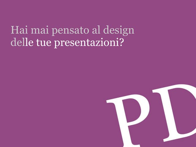 Presentation design