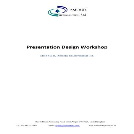 Presentation design workshop handout