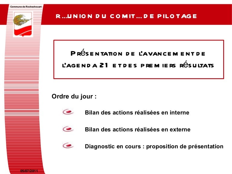 Presentation comite de pilotage