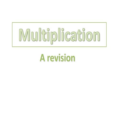 Demonstration of Muliplication, Partition and Quotition