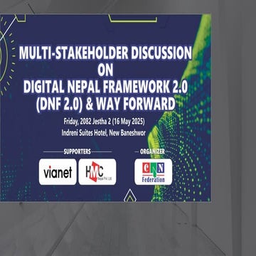 Multistakeholder Consultation on DNF 2.0 and way forward: Adesh Khadka