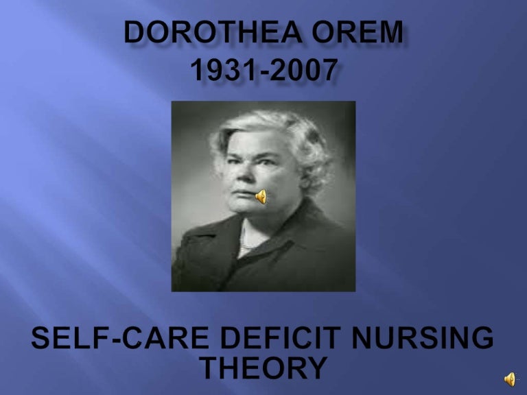 Presentation dorothea orem 4