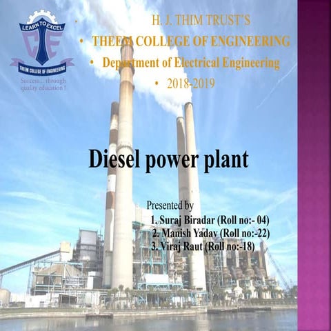 Diesel power plant
