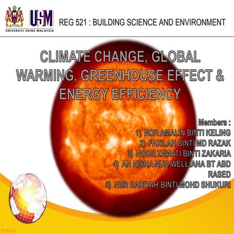 climate change, global warming, greenhouse effect & energy efficency