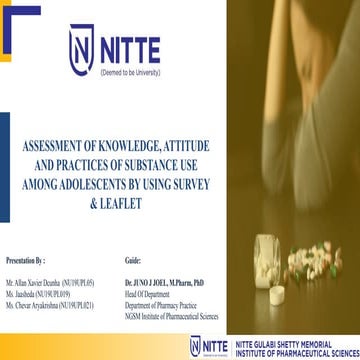 presentation drug abuse and novel leaflet design approach