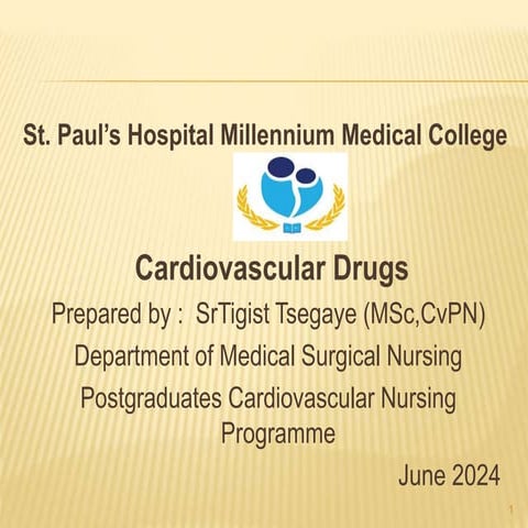 Cardiac drugs for cardiovascular nurses.pptx