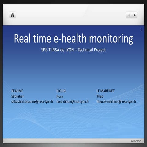 Real-Time e-health Monitoring 
