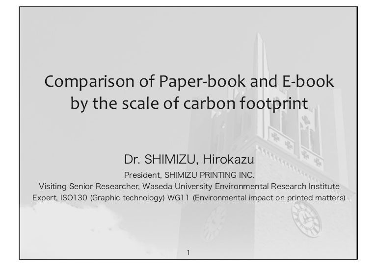 Comparison of Ebook vs Paperbook 20120930