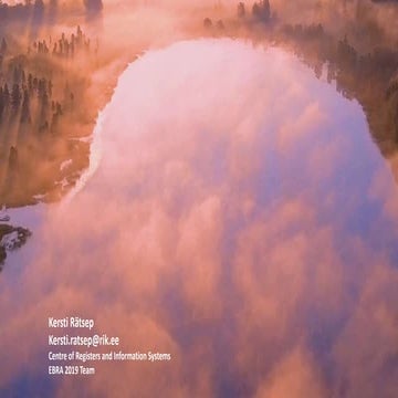 Introduction to EBRA Conference June 2019