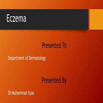 Presentation eczema