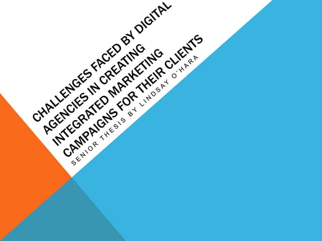 Challenges Faced by Digital Agencies in Creating Integrated Marketing Campaig...