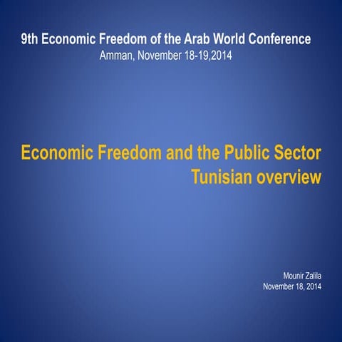Syria and the Economic Freedom of the Arab World Report 2009 | PPT