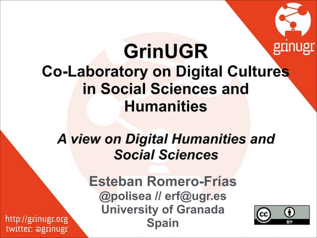 GrinUGR - A view on Digital Humanities and Social Sciences