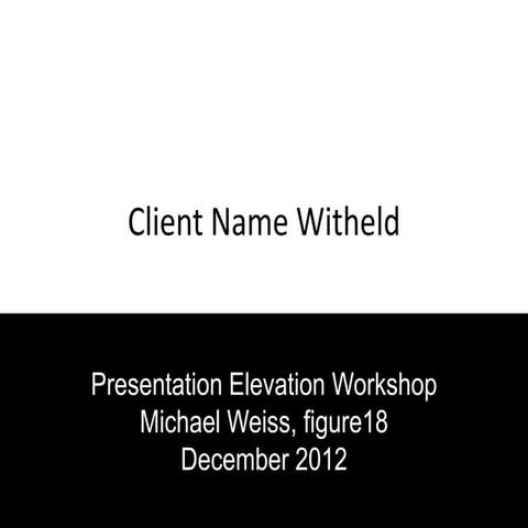 Presentation elevation 1212