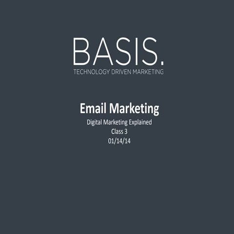 Presentation email marketing