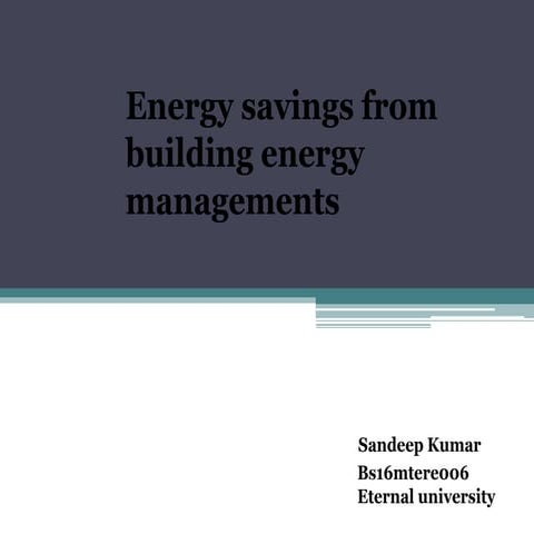 Building energy management system ppt