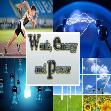 Work, Energy and Power