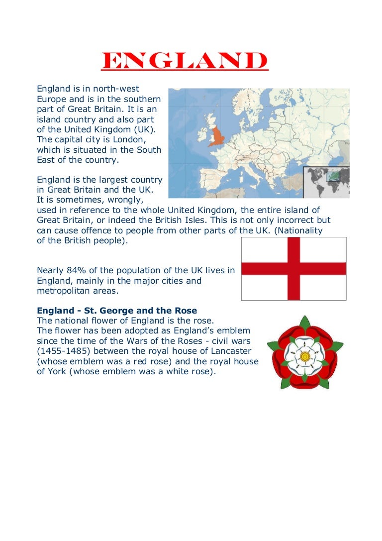Presentation England Project Comenius