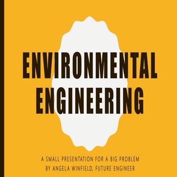 What is Environmental Engineering? 