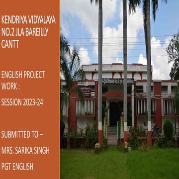 English investigatory project class 12