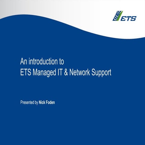 ETS Managed Services | PPT