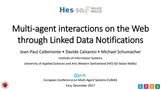 Multi-agent interactions on the Web through Linked Data Notifications