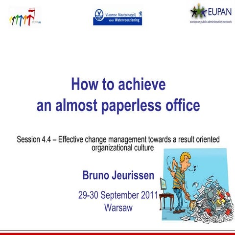 How to achieve an almost paperless office