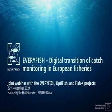 EVERYFISH: Advancing Digital Catch Monitoring in European Fisheries ...