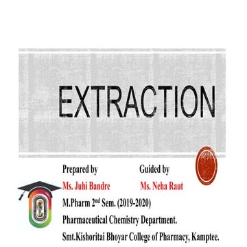 Presentation extraction ms. juhi bandre