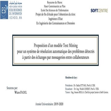 Présentation FADEL Wiam sur le nlp et machine learning