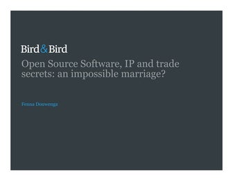 FLIGHT Amsterdam Presentation - Open Source, IP and Trade Secrets: An Impossi...