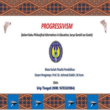 Filsafat Pendidikan Progresivisme