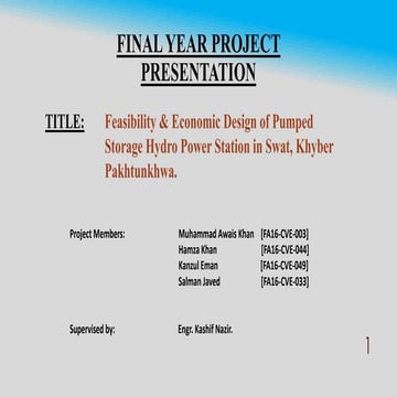 Feasibility and Economic Design of Pumped Storage Hydropower Station | PDF