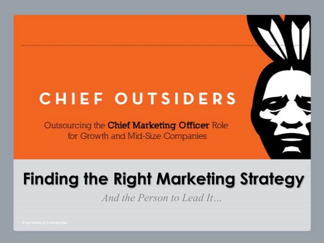 Finding The Right Marketing Strategy