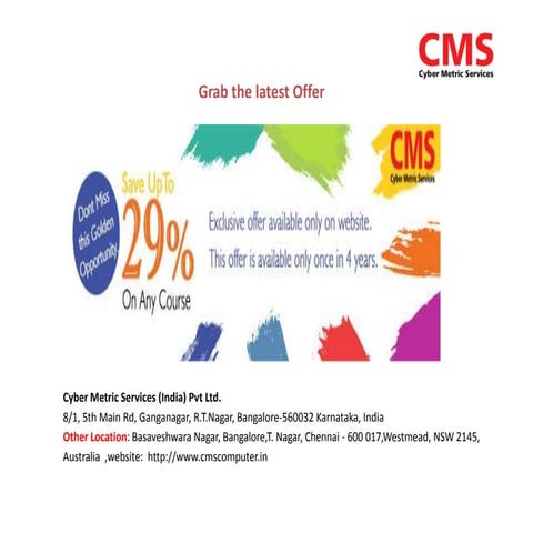 Grab the latest Offer ,save upto 29% on any courses