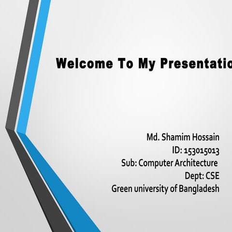 Presentation for architecture