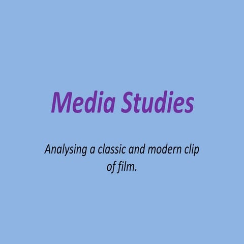 Media thriller presentation