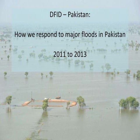 Responding to floods in Pakistan 2011 - 2012 