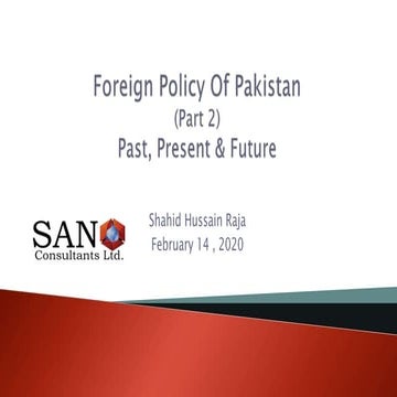 Foreign Policy of Pakistan Part 2