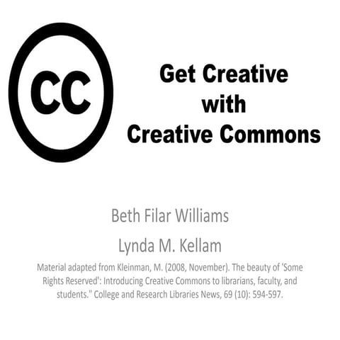 Intro to Creative Commons