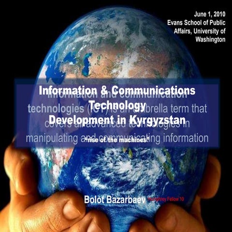 ICT Development in Kyrgyzstan - Presentation for University of Washington