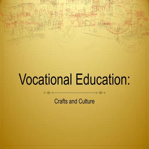 The Future Of Vocational Education And Skills Training | PDF